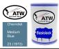 Preview: Chevrolet, Medium Blue, 23 (1973): 500ml Lackdose, von ATW Autoteile West.